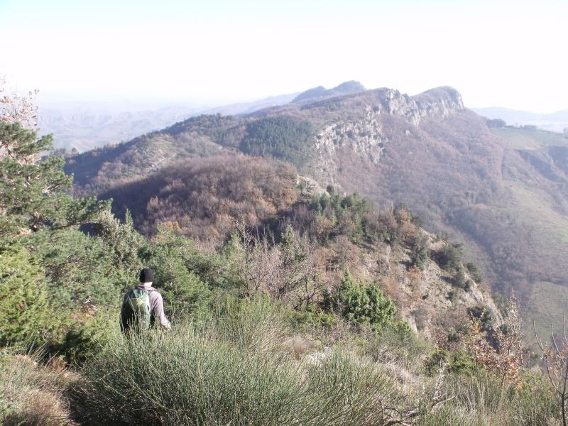 Dicembre 2014 crinale con vista verso Monte Mauro - Foto di Sergio Montanari