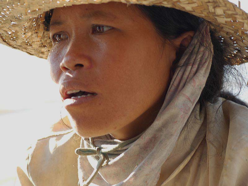 una donna cambogiana